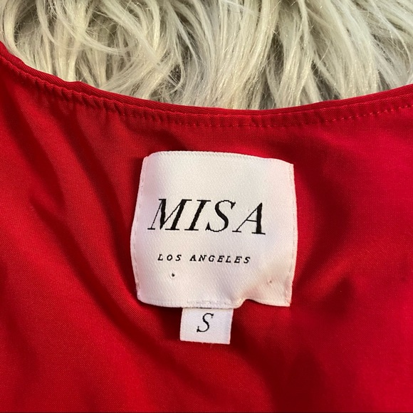 MISA Teget Dress in Red Size Small - Picture 8 of 8